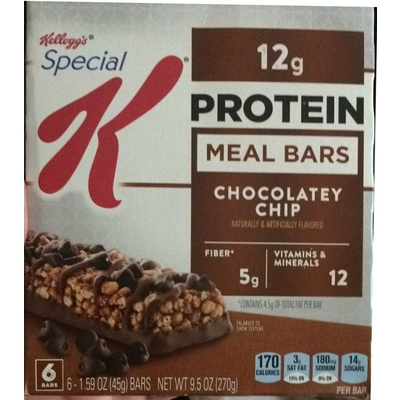 Protein Meal Bars, Chocolatey Chip Cookie Dough