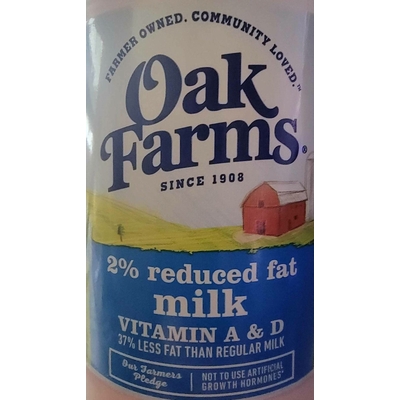 2% Reduced Fat Milk