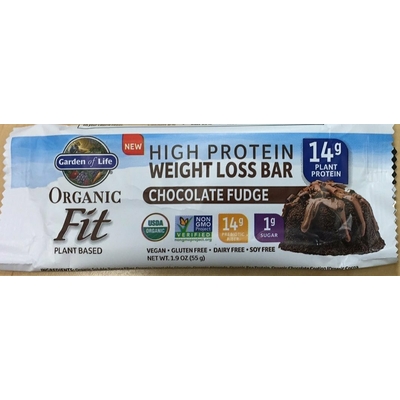 High Protein Weight Loss Bar, Chocolate Fudge Organic