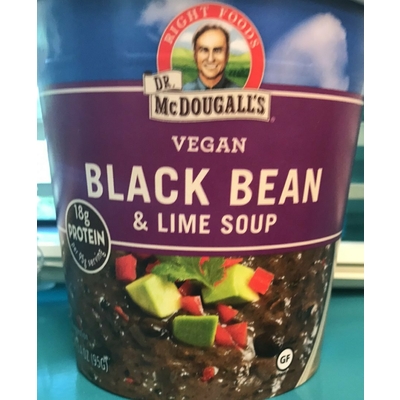 Vegan Black Bean & Lime Soup