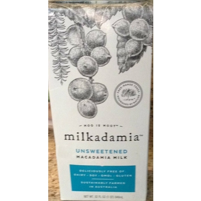 Macadamia Milk, Unsweetened