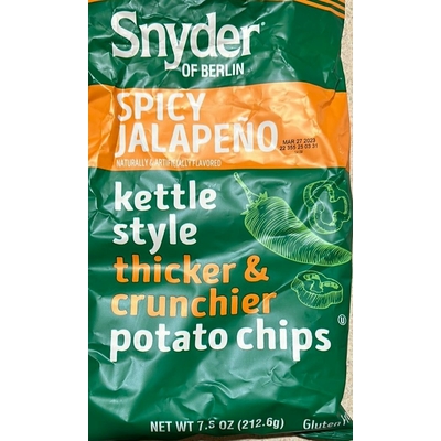 Spicy Jalapeno Kettle Style Thicker & Crunchier Potato Chips