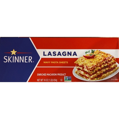 Lasagna wavy pasta sheets