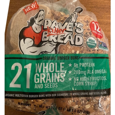 Organic Burger Buns, Whole Grains