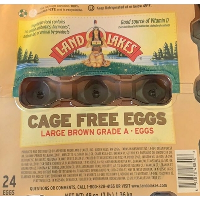 Cage Free Eggs, Large Brown Grade A