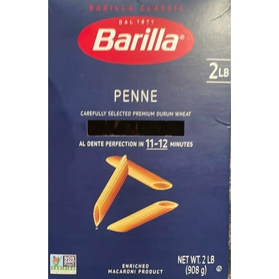 Penne Durum Wheat Enriched Macaroni Product