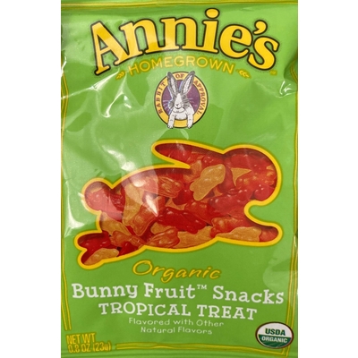 Organic Bunny Fruit Snacks Tropical Treat