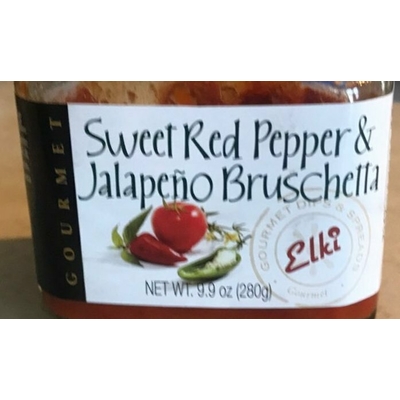 Sweet Red Pepper & Jalapeno Bruschetta