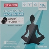 Calories in Cookies 'n Cream Functional Protein Bar from Elevation