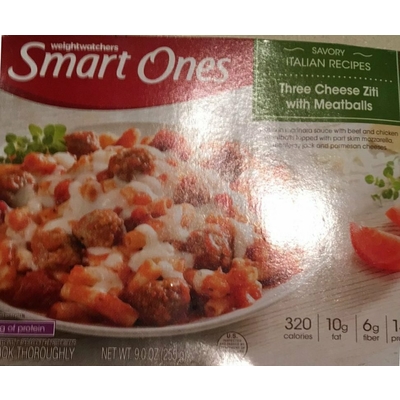 Three Cheese Ziti with Meatballs