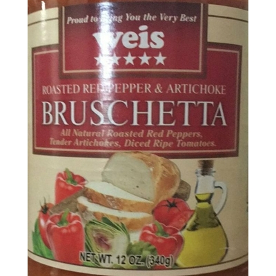 Roasted Red Pepper & Artichoke Bruschetta