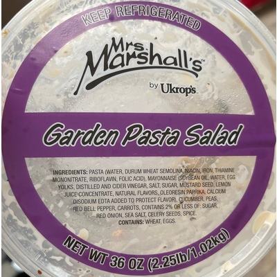 Mrs. Marshall's Garden Pasta Salad