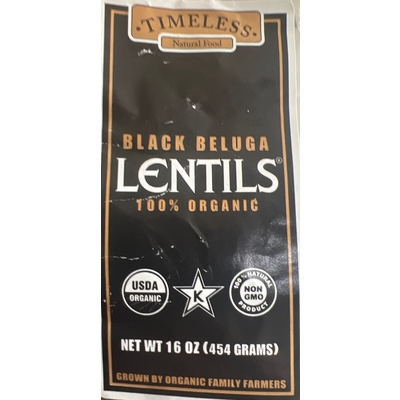 Organic Black Beluga Lentils