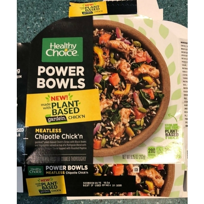 Meatless Chipotle Chicken Power Bowls