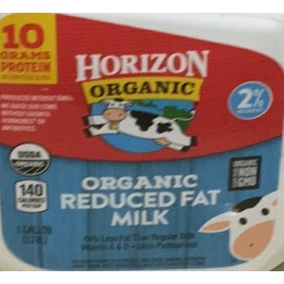 Organic Reduced Fat Milk