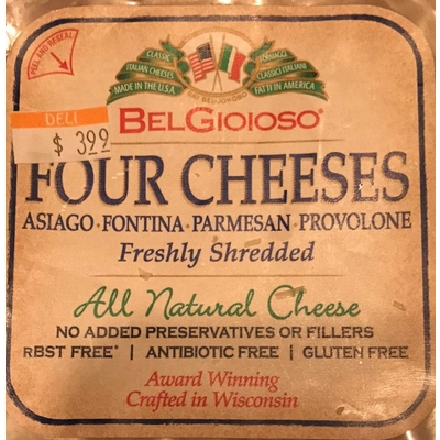 Four Cheeses, Shredded