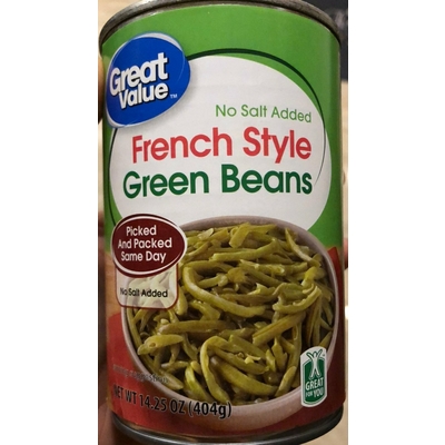 French Style Green Beans, No Salt Added