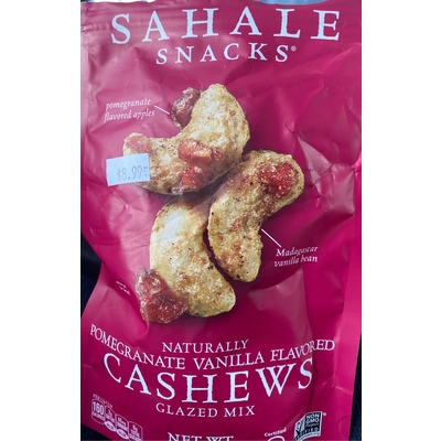 Glazed Mix Cashews, Pomegranate Vanilla Flavored