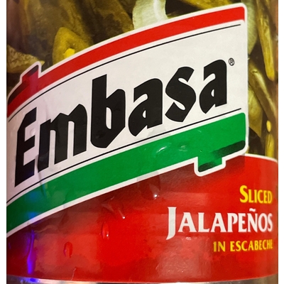 Sliced Jalapenos in Escabeche