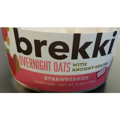 Strawberries Ready To Eat Overnight Oats With Ancient Grains