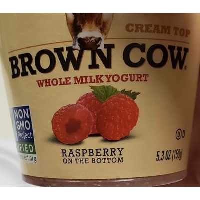 Whole Milk Yogurt, Raspberry on the Bottom
