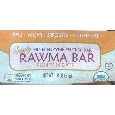 Pumpkin Date Rawma Bar High Enzyme Energy Bar