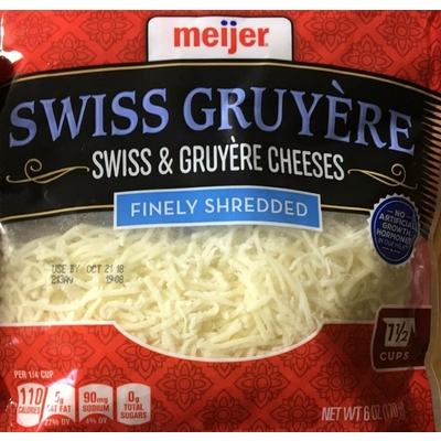 Swiss Gruyere Finely Shredded Cheese