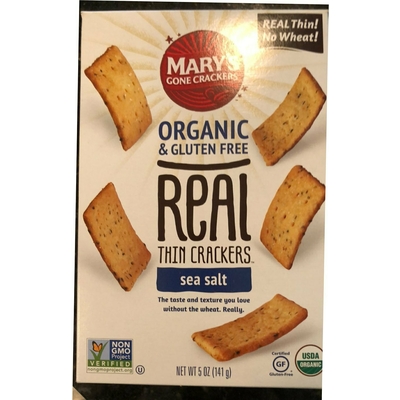 Organic & Gluten Free Real Thin Crackers Sea Salt