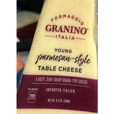 Formaggio Granino Italia Young Parmesan-Style Table Cheese