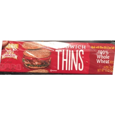 Sandwich Thins Whole Wheat Rolls