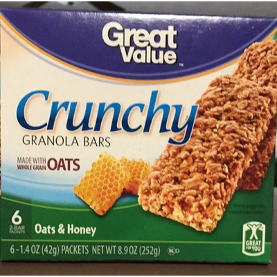 Crunchy Granola Bar, Oats & Honey