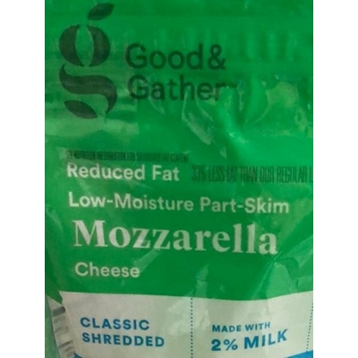 Low-Moisture Part-Skim Mozzarella Cheese, Classic Shredded