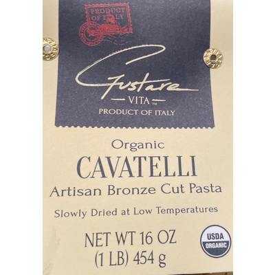 Organic Cavatelli Artisan Bronze Cut Pasta