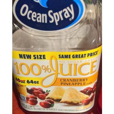 100% Cranberry Pineapple Juice
