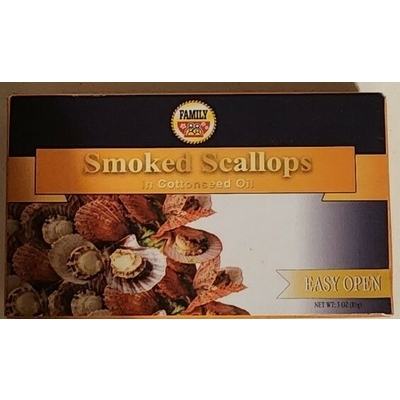 Smoked Scallops in Cottonseed Oil