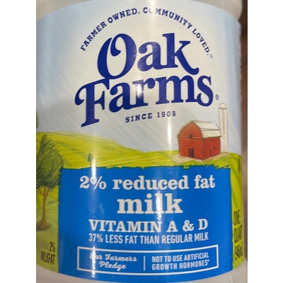2% Reduced Fat Milk