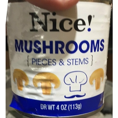 Mushrooms, Pieces & Stems