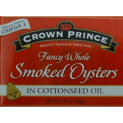 Fancy Smoked Oysters In Cottonseed Oil